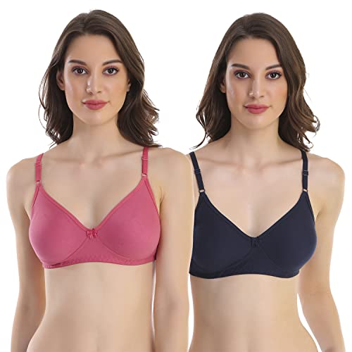 Image of Cotton Blend Seamless Bra for Womens