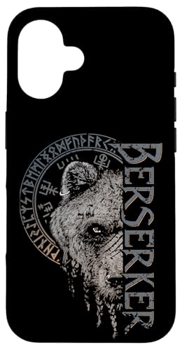 Berserker Bear Warrior Odin Runes k RpX oCLO X}zP[X iPhone 16 p