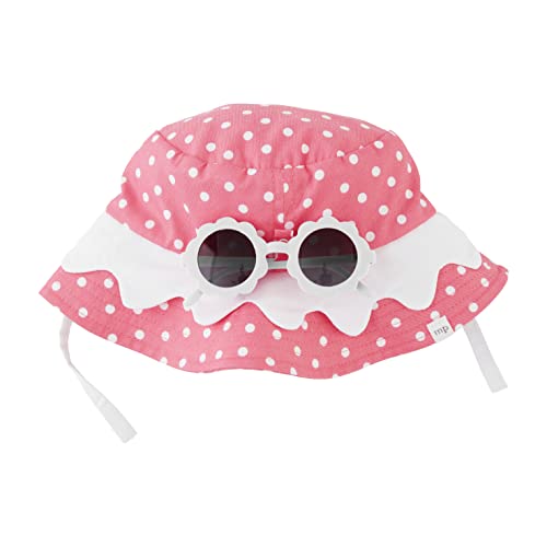 Mud Pie Pink Polka Dot Hat and Sunglasses Set #TOP20