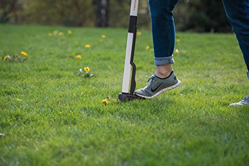 Foto von Fiskars Unkrautstecher, Länge: 90 cm, Rostfreie Stahl-Arme/Kunststoffgriff, Schwarz/Weiß, Light, 1020127