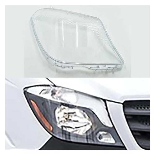 Coque d'abat-jour transparente pour phare Benz Sprinter 2016-2018 en verre haute pureté