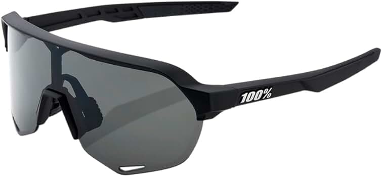 100% S2 Soft Tact サングラス S2® - Soft Tact Black - HiPER Crimson Silver Mirror Lens – 100%