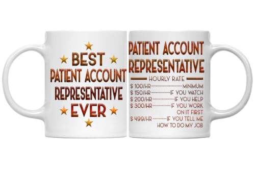 MONIZILUCKY Patient Account Representative Mug, Funny Hourly Rate Mug