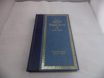 The Oxford Library Of English Poetry Volume I, Ii And Iii