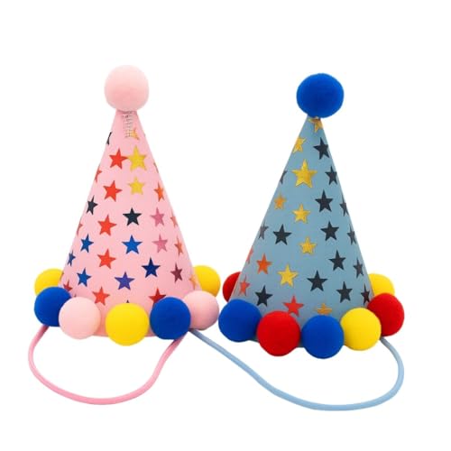 Chapéu de Aniversário Azul para Cachorro e Gato Festa Pet
