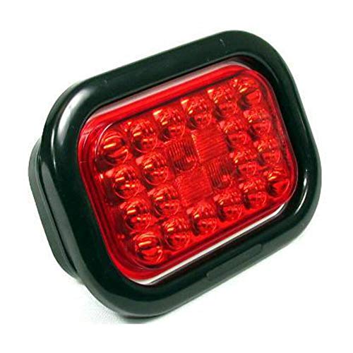 Luz trasera LED rectangular roja Fortpro 5 5/16" x 3 7/16" miniatura 3