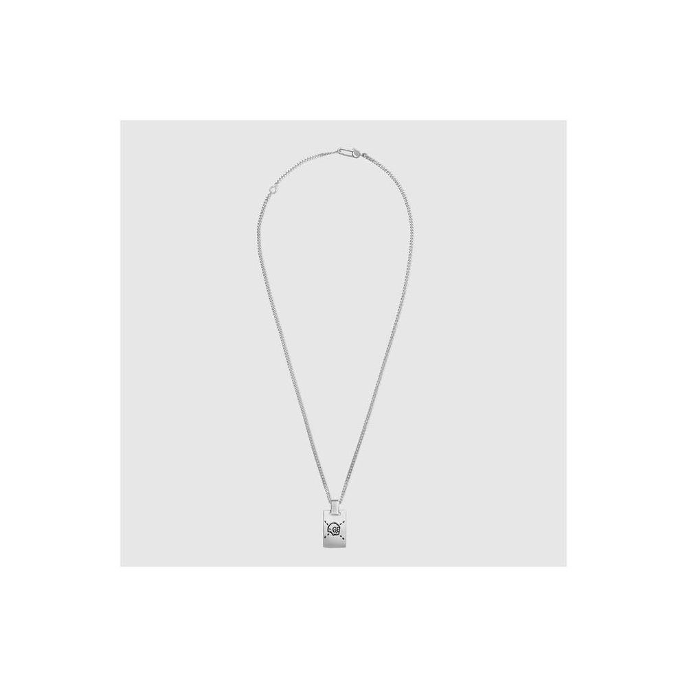 Amazon.com: Gucci 55cm Ghost Necklace Silver One Size