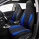 AUTOYOUTH Autositzbezüge Vordersitze Eimer Sitzbezüge Auto Einteiliger Autositzschoner Innenraum Universal Fit Auto Sitzbezüge Autositzauflage für Autositz Zubehör, Blau