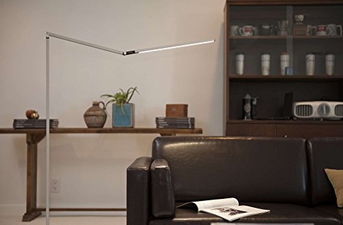Koncept AR5000-W-SIL-FLR Z-Bar LED Floor Lamp, Warm Light, Silver - Thumbnail 3