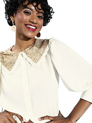 Image of Rare Women's Solid Regular Fit Blouse