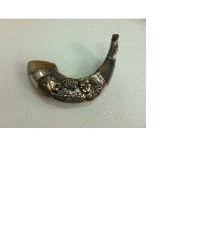 Silber Schofar Horn Löwe von Judah 12 Zoll 14 Zoll versilbert