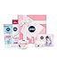 Produktbild NIVEA Geschenkbox Rosa, Pflegeset mit Shampoo, Reinigungstüchern, Tagespflege, Pflegedusche und mehr, Geschenkset mit Pflegeprodukten für besondere Wohlfühlmomente für die Liebsten
