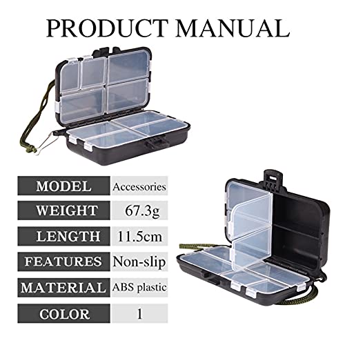 Lokken Doos Afneembare Aas Opbergdoos Plastic 9-Compartiment Multifunctionele onderdelen Doos Buiten Vistuig Accessoires Doos - Image 5