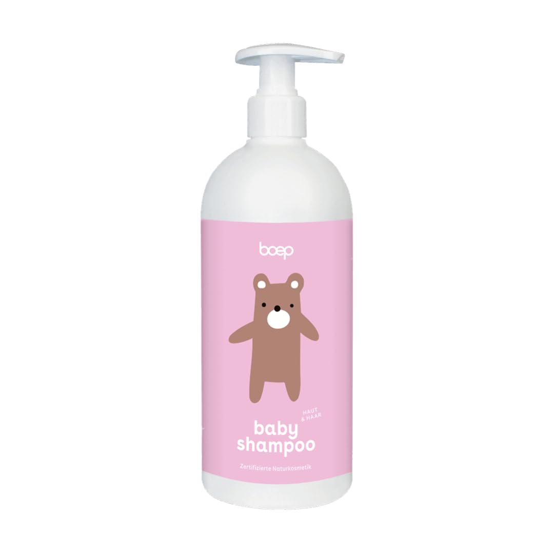 boep 2-in-1 Babyshampoo & Duschgel | Für Babys & Kinder | Milde Formulierung | Naturkosmetik Shampoo ohne Silikone, ohne Sulfate & ohne Parabene | Babypflege von einer Ärztin (500ml)