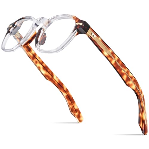 Image of HEPIDEM Acetate Glasses Frame Men Women Square Eyeglasses Optical Spectacles MZEPH