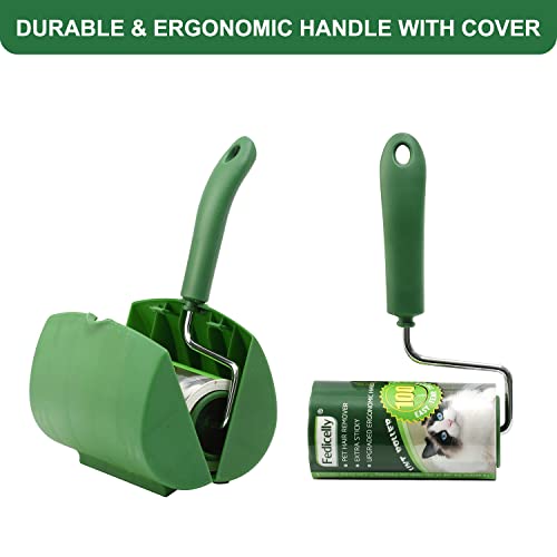 Fedicelly Lint Rollers Pet Hair Extra Sticky Clothes,Cat Dog Hair Remover Laundry Furniture Carpet,Total 600 Sheets Lint Remover Brush For Couch #TOP2