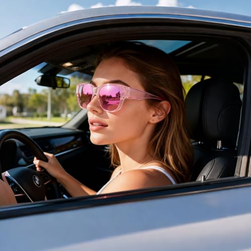 Image of HAOLOTA Fit Over Glasses Sunglasses for Women Polarized | Over Glasses Sun Glasses, UV400 Polarized Lens, Trendy Cat Eye Sunglasses, Lightweight and Flexible, Driving, Daily Use