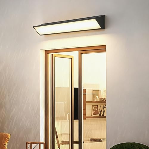 Lámparas de pared exterior LED IP65 de 20cm para iluminación de terraza, jardín y balcón