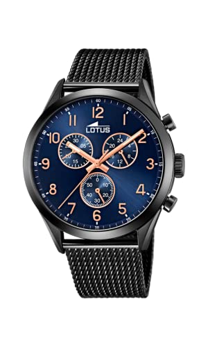 Lotus Orologio Uomo 18639/E: Cronografo Minimal In Acciaio Nero Dal Design Moderno - 3