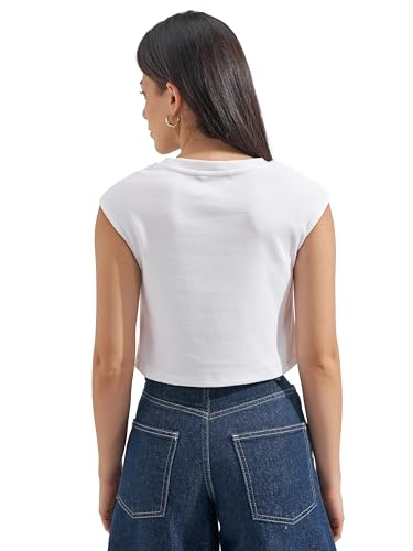 Image of Tokyo Talkies Women Pure Cotton Tops for Woman|Regular Fit Slim fit Crop Tops for Women Western|Top Tshirt for Women Stylish Western|Suitable for Casual and Workwear
