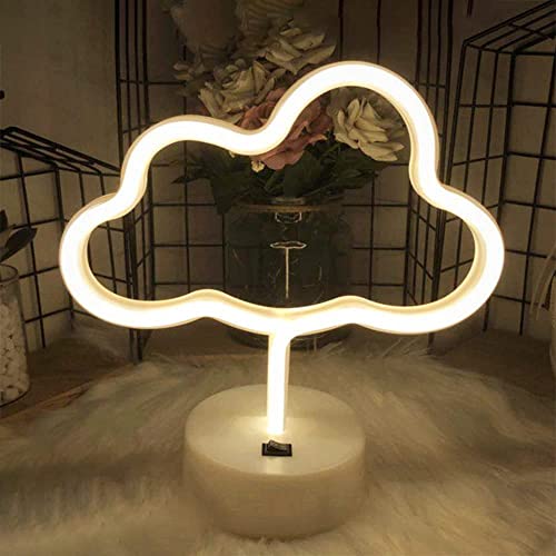 Image of LED neon light sign moon star heart night light for kids room Christmas romantic wall art