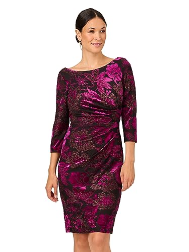 Adrianna Papell Women's Metallic Velvet Cowl Dress