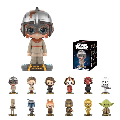 POP MART Star Wars Bobblehead Series Blind Box Figures, Random Design Action Figures Collectible Toys Home Decorations, Single Box