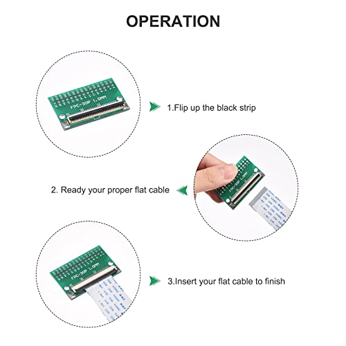 MECCANIXITY placa convertidora FPC FFC PCB 20P 0.5mm pack 5 miniatura 5