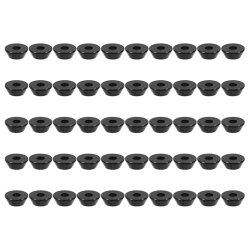 CLISPEED 50個 アルミ合錐形カップワッシャー 滑り止め高硬耐摩耗モデルパーツ 航空模型用シムアクセサリー