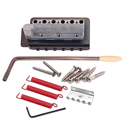 Chevalet de guitare pour accordage précis avec plaque de manche et pièces en acier