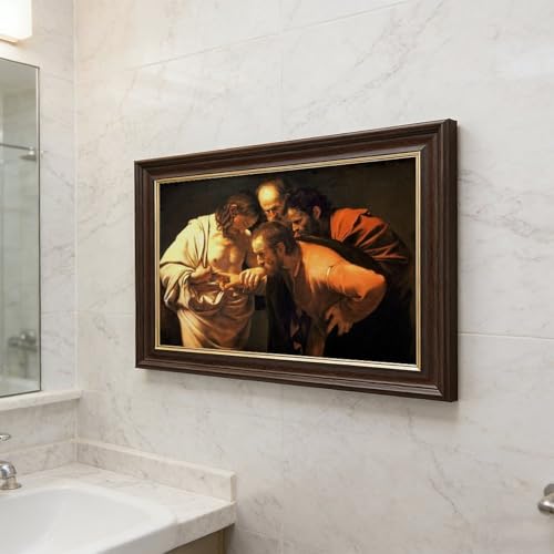 Tableau Caravaggio L'Incrédulité de Saint Thomas 50x76 cm - 5