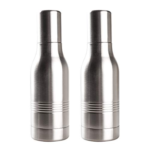 Strova Beer Bottle Insulator (2-Piece Set) Stainless-Steel Insulated Bottle Holder w/Double-Walled Insulation – Beer Cooler Keeps Drinks Colder, Longer (Includes 2 Carry Bags)