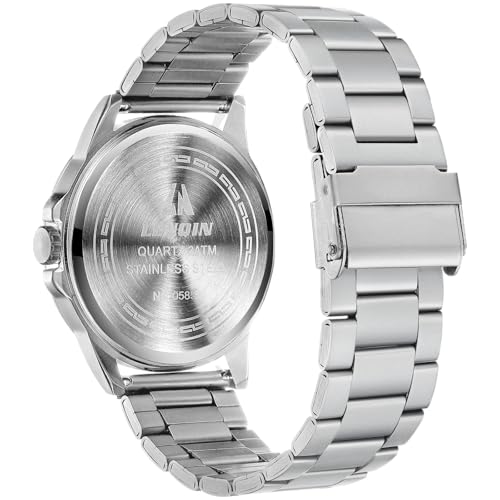Image of LN LENQIN Mens Watches Waterproof Stainless Steel Watch for Men Analog Quartz Fashion Business Designer Wristwatch