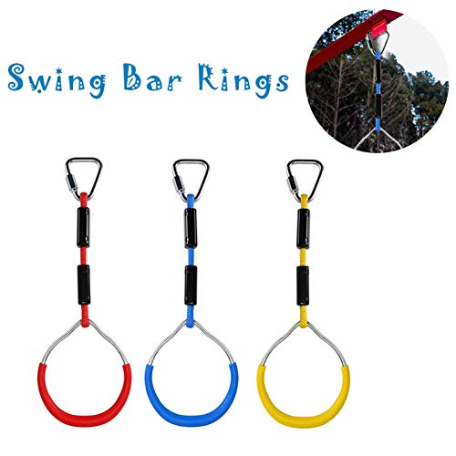 Ringen met draaibare stangen, gymnastiekring, kleurrijk, 3/6 stuks voor achtertuin, set voor obstakels, ninja - Afbeelding 6