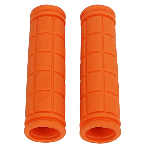SUPYINI 1 par de puños antideslizantes de goma para bicicleta de montaña, bicicleta de carretera, bicicleta (naranja)
