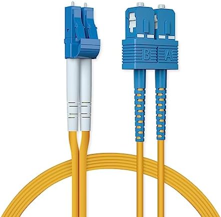 ipolex LC to LC Fibre Patch Cable 3m (10ft) - OS2 Leads Single-mode Duplex 9/125 Fiber Optic Cable (LSZH) for 1G/10Gb SFP+ Transceiver, Media Converter