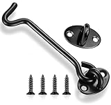 Litensh Cerradura de gancho para puerta de granero, baño