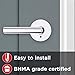 Kwikset 91550-004 Milan Door Handle Lever with Modern Contemporary Slim Round Design for Home Bedroom or Bathroom Privacy in Polished Chrome