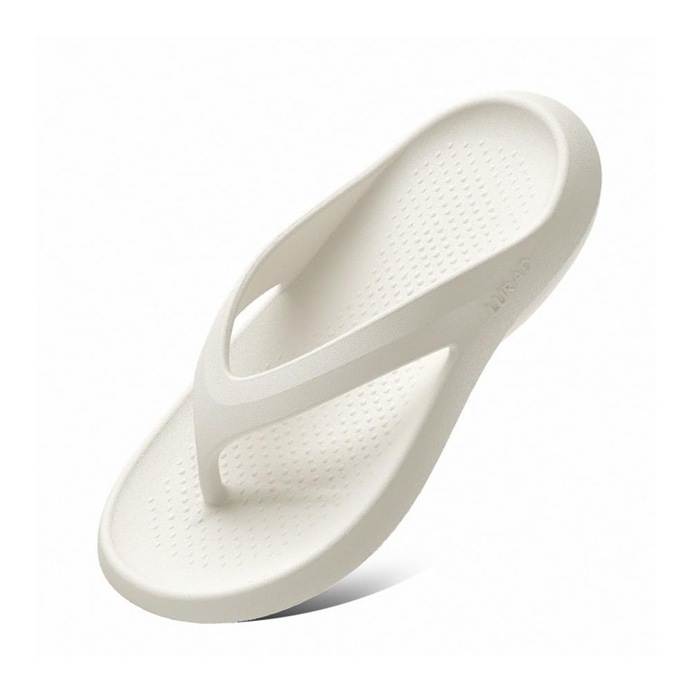 Chaussures de douche et tongs d'été pour hommes en taille 46 blanc confort