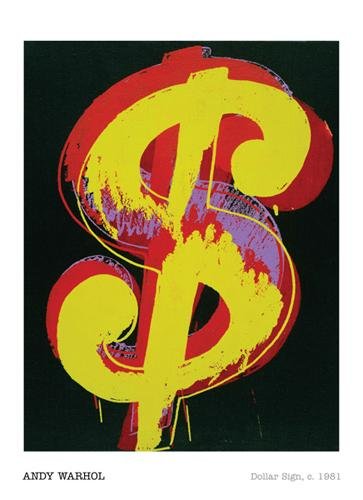 額装品/Dollar Sign 1981/アンディ ウォーホル アートポスター Amazon.com: Andy Warhol - Dollar Sign, 1981 Art Print: Posters