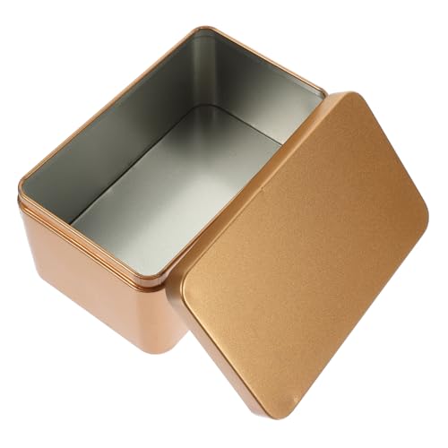 Ciieeo 2pcs Box Candies Organizer Box Mini Portable Tea Leaf Storage Tinplate Home Organizer Smooth Edges Decorative