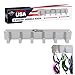 Pit Posse 6 Mount Goggle Rack Storage (Silver)