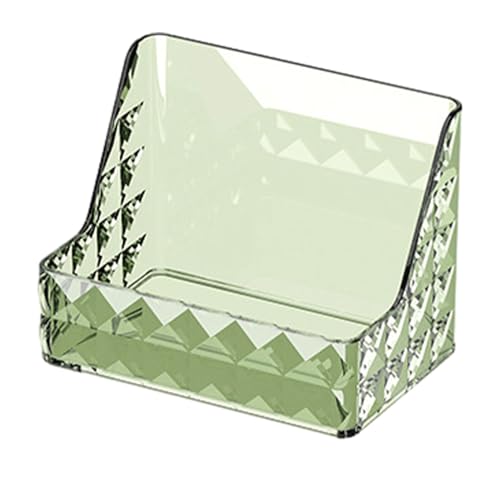 VUIUYOIES Forte capacità di carico Scatola portaoggetti per cosmetici da tavolo Cosmetici Puliti e ordinati Niente più disordine Organizzatore di cosmetici in PET, Verde nerastro