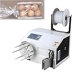 LFHWHKJ Automatische Bindemaschine in Lebensmittelqualität, Induktionsbindemaschine mit LCD-Anzeige, Bindelänge 70-128 mm, geeignet für Backwaren, Konditoreiwaren usw.(B)