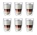 Produktbild Maxxo Doppelwandige Gläser Laté Macchiato Set 6x 380 ml Kaffee Thermogläser mit Schwebe-Effekt beständige Kaffeegläser beständige Trinkgläser