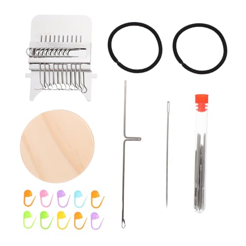 ERINGOGO Clothes Mending Weaving Loom 10 Needle Mini Knitting Machine for Intellectual Development Parent-Child Interaction