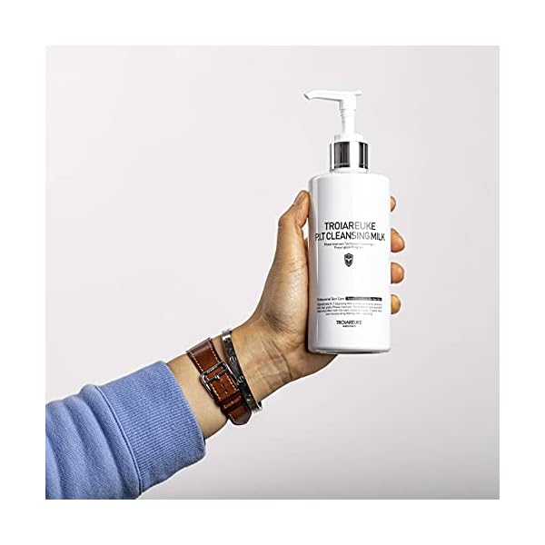 TROIAREUKE PIT Cleansing Milk I Deep Cleansing Daily Facial Cleanser for All Skin Types, Dry, Hydrating Face Mask with Antioxidants, Vitamins, Moisturize Korean Aesthetic Skin Care 10.14 fl oz
