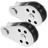 Installation facile : cette poulie est facile à installer et à remplacer, ce qui en fait un accessoire essentiel pour maintenir les performances de votre bateau. poulie en acier inoxydable, poignées de traction