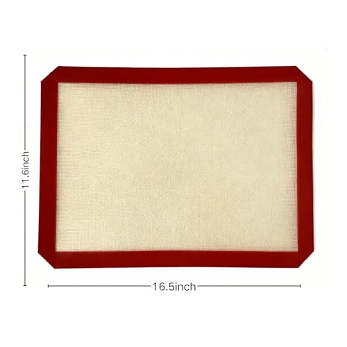 Tapis de cuisson silicone antiadhésif lot de 2 pour ne plus jamais rater vos biscuits au four