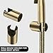 Bidet Sprayer for Toilet, Handheld Bidet Toilet Attachment Sprayer, Bathroom Sprayer Kit, Stainless Steel Baby Diaper Cloth Washer,Black (Color : Black)